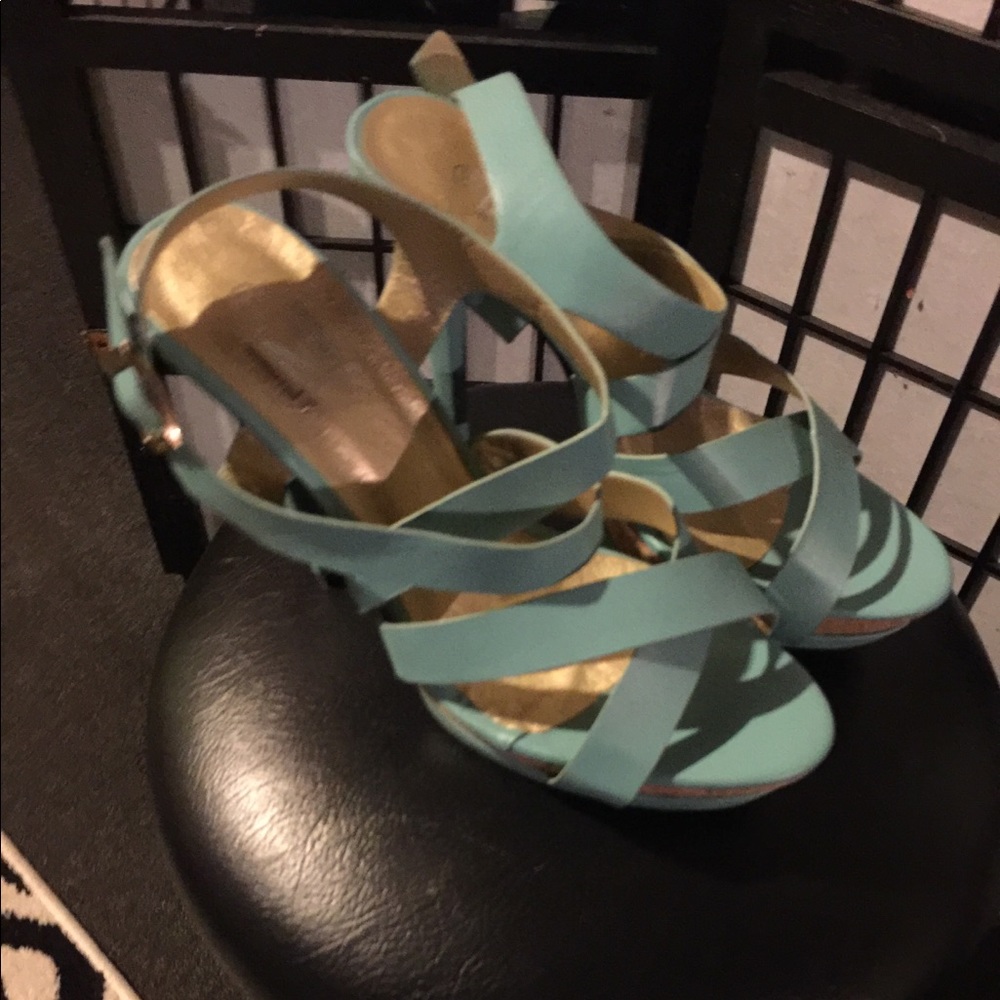 Powder blue heels